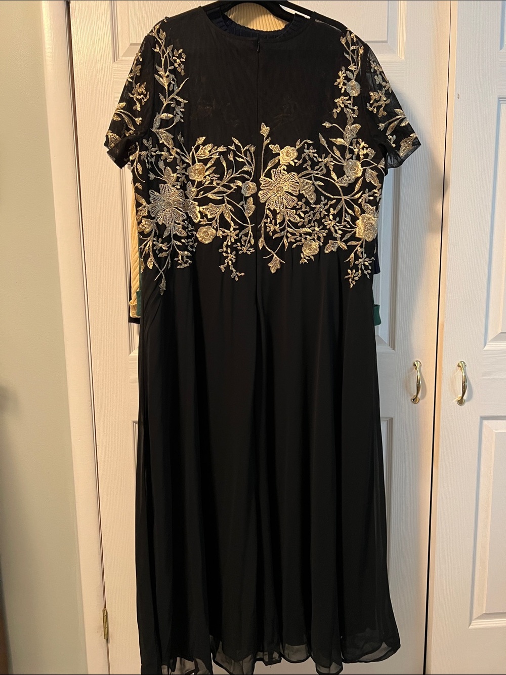 Betsy & Adam Black and Gold Floral Dress/gown
Full length - Picture 3 of 16